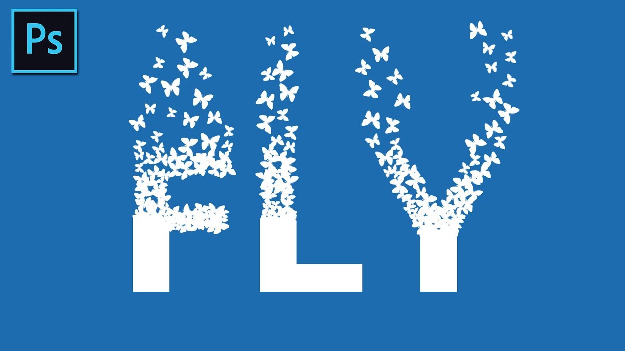 Text Dispersion Effect Typography Photoshop Tutorial Photoshop Trend