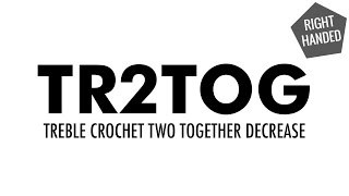 The Treble Crochet Two Together Decrease (trc2tog) :: Crochet Decrease :: Right Handed
