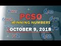 P1 Billion Jackpot Prize Ultra Lotto 6/58, EZ2, Suertres, 6Digit, 6/42, 6/49 Draw | October 9, 2018