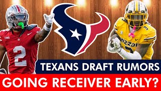 Texans EYING Emeka Egbuka \u0026 Luther Burden III? Latest NFL Draft Rumors