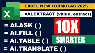 These Hidden AI Formulas Makes Excel 10X Smarter / Excel