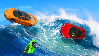 Impossible WAVE SURFING Troll Course! - GTA 5 Funny Moments
