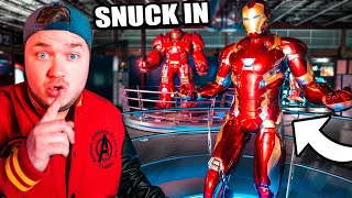 Sneaking Into Avengers Tower! 24 Hour Challenge - Iron man, Hulk \u0026 More!