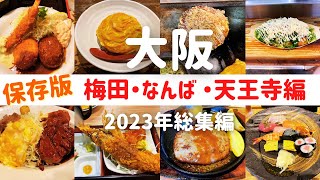 【保存版】2023年大阪総集編 人気動画まとめ【大阪梅田・なんば・天王寺グルメ】