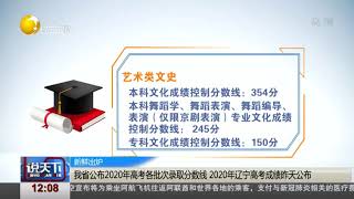 辽宁省公布2020年高考各批次录取分数线