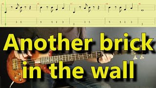 Pink Floyd - Another Brick in the Wall (Bass cover with TAB)