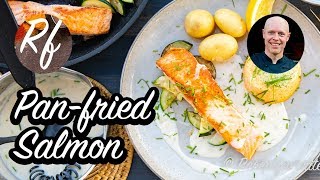 Pan fried salmon