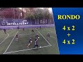 RONDO/Juego de Posición 4X2 + 4X2 - Rondo soccer drills & Positional game 4v2 + 4v2