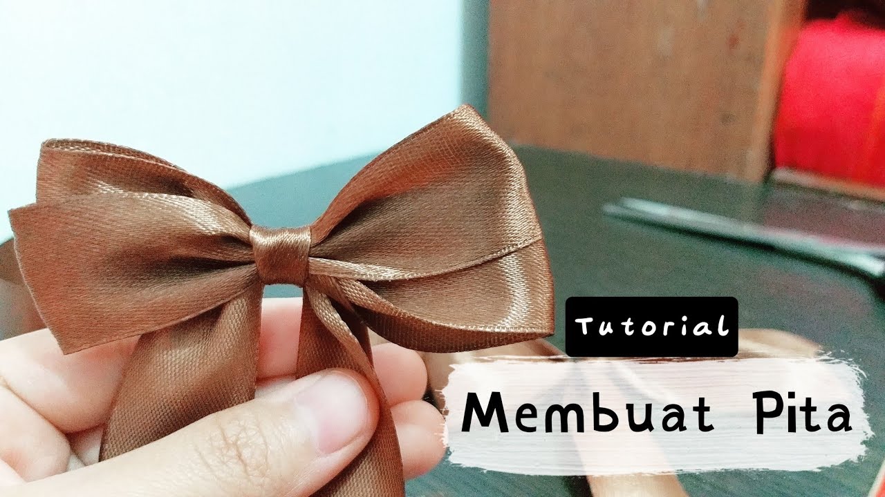 🎀 Cara Membuat Pita Simple Dan Gampang 🎀 - YouTube