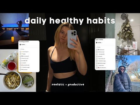 healthy habits vlog 2024 *realistic* life changing habits for fitness, productivity & self-care