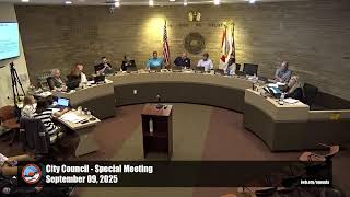 September 9, 2025 - City Council - Special Meeting