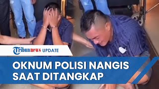 Oknum Polisi yang Tampar TNI di Sumsel Menangis Sesenggukan saat Ditangkap dan Tangannya Diborgol