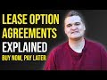 Lease Option Agreements | What Is A Lease Option?