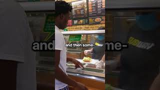 Trolling Subway Worker With Ridiculous Lettuce Sandwich!😂🥬 #prank