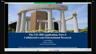 UIS IRB Workshop 5: Collaborative and International Research