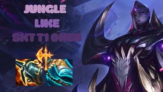 HOW TO EASILY CARRY YOUR SOLO Q GAMES WITH KARTHUS JUNGLE - S14 - ( SKT T1 ONER JUNGLE GUIDE )