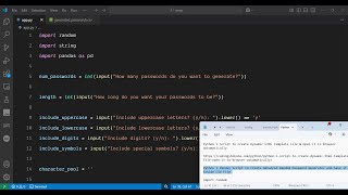 Python 3 Pandas Script to Create Advanced Random Password Generator and Save it inside CSV File