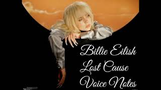 Billie Eilish Lost Cause Voice Notes