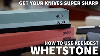 How to Sharpen Kitchen Knives with Whetstone - Sharpen Dull Knives with Keenbest Sharpening Stone