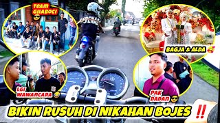 NGANTER SESERAHAN PAKE MOGE VIXION‼️DI ACARA PERNIKAHAN Aa BOJES SERU