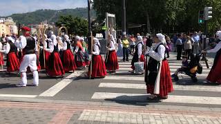 Danzas vascas tradicionales en el Arenal de Bilbao 2018