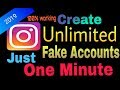 How to Create unlimited instagram fake account just 1 minute | blog 2•O