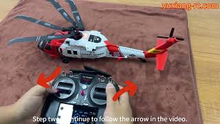 YuXiang F09S UH-60 Coast Guard Gyro and geomagnetic calibration