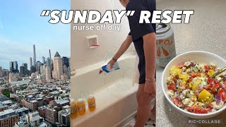 SUNDAY RESET.. but make it tuesday bc i’m a nurse | DEEP CLEANING