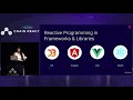 Chain React 2018: How Reactive Programming Makes Developer Lives Easier by Tracy Lee
