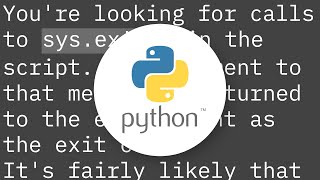 Exit codes in Python
