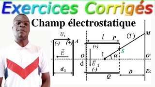 Tle S(C-D-E):Champ électrostatique Devoir-interro-Examen/correction.