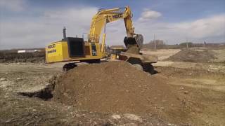 Excavator in Action - Komatsu PC1250 Shot by PushySix