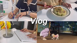 Vlog. 동대문디자이너 / 프리랜서브이로그/참치양배추롤/시금치토마토오믈렛/비빔만두/다시다면/다이어터/원동떡방앗간/패션디자이너