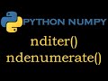 Python Numpy Module 11 # nditer(), ndenumerate()