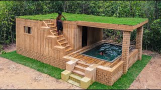 Building Jungle Villa and Swimming Pool With Décor Private Living Room