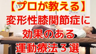 【プロが教える】変形性膝関節症に効果のある運動療法３選〜大阪の整体〜