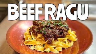 BeefRagu Pasta Recipe/ビーフラグーパスタレシピ(ボロネーゼより良いかも？)