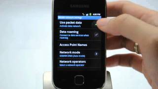 Samsung Galaxy Y (Netphone Edition): Turn off / on data services