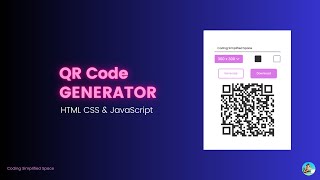 Build QR Code Generator Website | HTML CSS & JavaScript(Hindi)