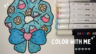 Color With Me ASMR ft Alisoor Coloring Page | Ohuhu | Posca | Gel Pens | No talking | No Music