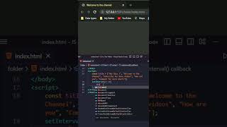 Web Page Title Dynamic Change Using Javascript #javascript #tutorial