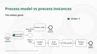 Process model vs process instances