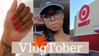 Vlogtober 2021| Running Errands To Prep For Trip | Halloween Parties | New Nails | Target Runs \u0026More