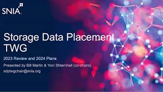 2024 Storage Data Placement TWG Preview