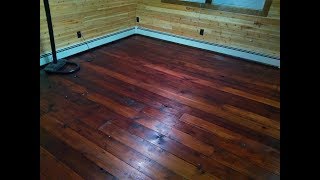 DIY Rustic Cedar Floor