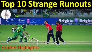 Top 10 Strange Runouts In Cricket History Ever. (Both Batsman On Same Side)