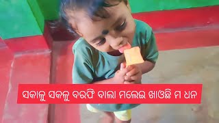 ସକାଳୁ ସକଳୁ ବରଫି ବାଲା ମଲେଇ ଖାଓଛି  ମ ଧନ