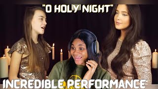 FIRST TIME HEARING LUCY & MARTHA THOMAS - "OH HOLY NIGHT" || REACTION