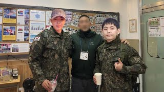 Shocking  of Jungkook's moment to visit V BTS who was sick at the military camp