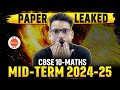 Class 10 Math Midterm 2024 Paper Leak 🔥 Must-Know Topics | CBSE Half Yearly | Kuldeep Sir